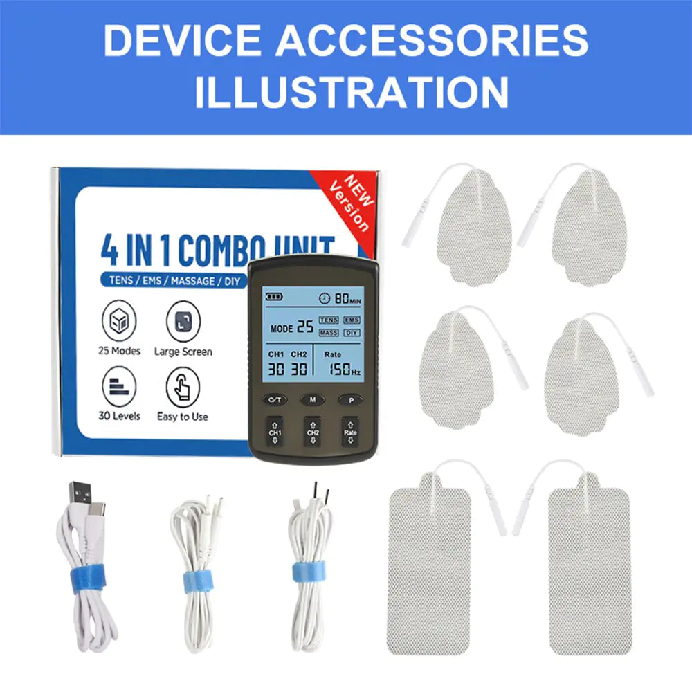 Dual Channel TENS & EMS Muscle Stimulation Device