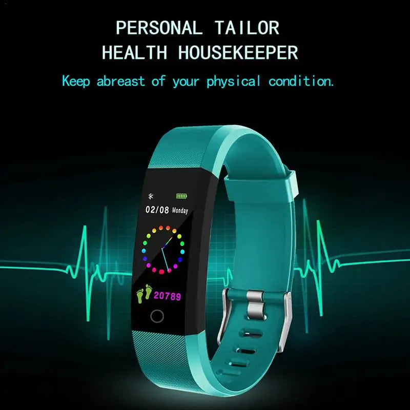 Waterproof Blood Pressure Pedometer Watch