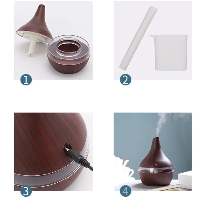 Wood Grain Humidifier and Air Purifier
